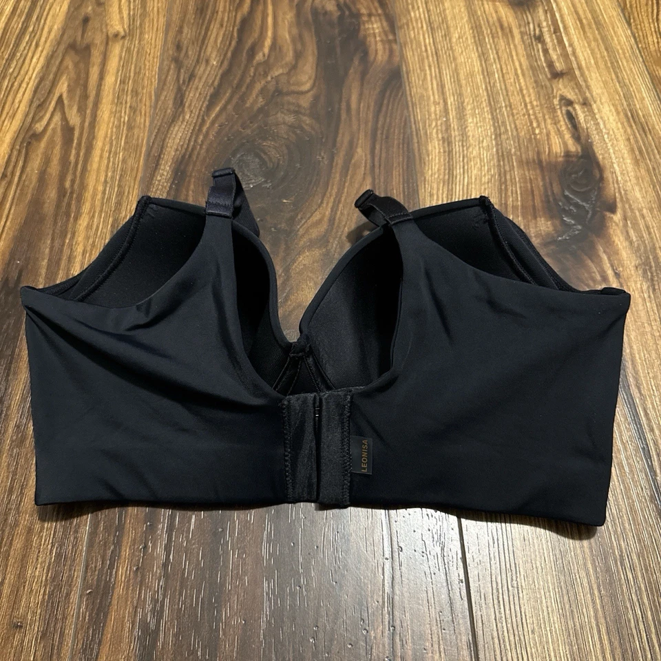 Leonisa Back Smoothing Bra with Soft Full Coverage Cups - Black Size 34 - Image 1 of 4