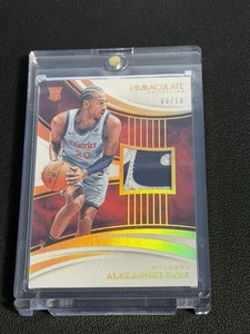 2024-25 Panini Immaculate Alexandre Sarr #142 RC Rookie Patch Oro #d/10 - Foto 1 di 2