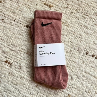 NUEVO Calcetines Nike Everyday Plus Rosa Talla L 9-12 Correr Gimnasio Foto 1 de 2