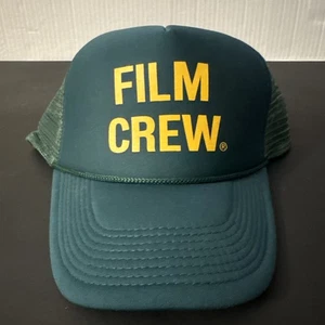NISSIN FILM CREW Green Mesh Trucker Hat Snapback Cap Adjustable New - Picture 1 of 6