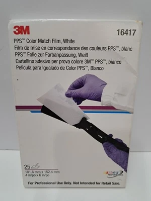 3M #16417 New  PPS Color Match Film, White,25 Pack 4x6, NASCAR Performance  - Image 1 of 4