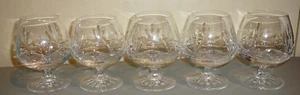 5 Vintage Kristall Brandy Schnapsel Cognac Gläser 10 oz - Bild 1 von 7