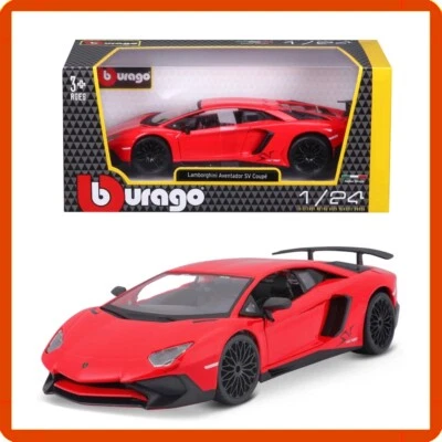 Modellino auto scala 1:24 die cast Lamborghini Aventador SV coupé bburago burago - Immagine 1 di 3