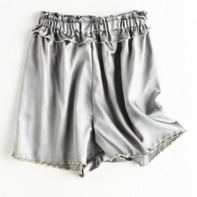 Дамы атласные шорты искусственного шелка нижнее белье оборки Knickers безопасности трусики Sleepwear - Изображение 1 из 4