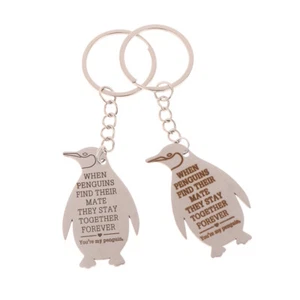 1Pc Penguin Keychain - Cute Romantic Gifts For Lovers And Couples Anniversary - Picture 1 of 8