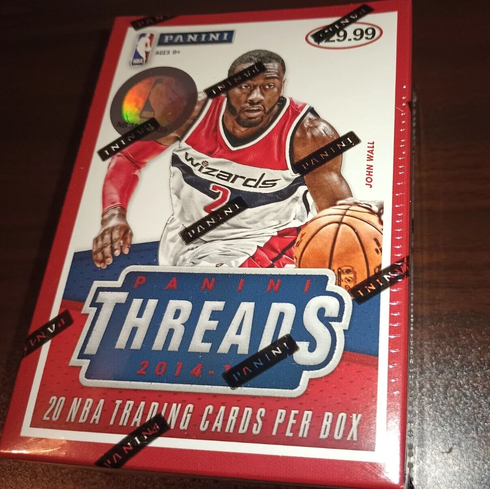 2014-15 PANINI Threads Basketball Blaster Box 1 Mem 2 Wood RCs Ave Chase Embiid - Image 1 of 3