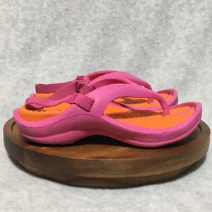 Crocs Kids Size C8 C9 Pink Orange Athens Sandals - Picture 1 of 10