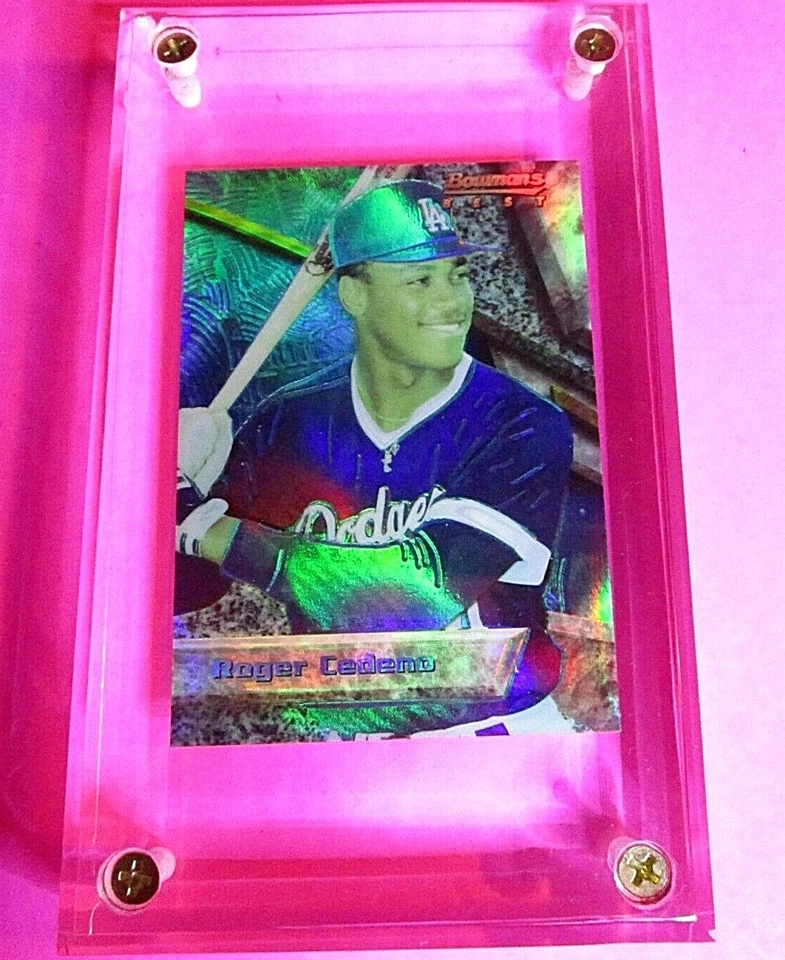 1994 Bowman's Best Base Blue, REFRACTOR Rookie #17 Roger Cedeno, Dodgers - Image 1 of 1