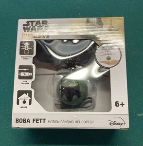BOBA FETT Disney Star Wars The Mandalorian Motion Sensing Helicopter Rare Age 6+ - Picture 1 of 3