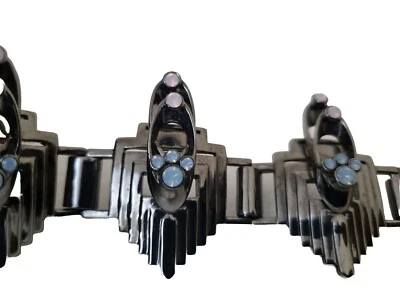 Mawi London mawi Deco Arrowhead Barcelet With Gemstones  - Image 1 of 4