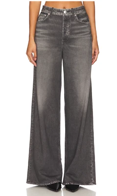 $238 Pantalones/Jeans Rag & Bone Miramar Sofie Pierna Ancha en Negro Lavado talla 27/S Foto 1 de 4