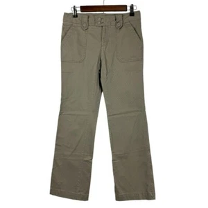 Old Navy Tan Corduroy Bootcut Stretch Pants Women's 2 Button Flap Pockets - Picture 1 of 9