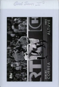 2018 Topps On Demand CORREA / ALTUVE #CM-8 Black & White Candid Moments - Picture 1 of 1