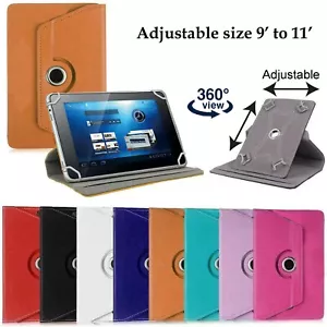 360 Rotating Leather Cover Case Stand Wallet For Laser 10 inch Tablet - Picture 1 of 7