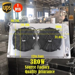 Cubierta del ventilador eléctrico del radiador para Chevy G-body 78-87 El Camino Monte Carlo Malibu - Imagen 1 de 15