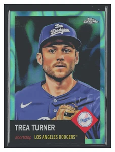 Trea Turner /299 - 2022 Topps Chrome Platinum Aqua Lava Refractors #60 - Picture 1 of 2