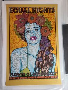 Chuck Sperry Equal Rights Flower of Democracy Gold Variant Art Print Poster /20