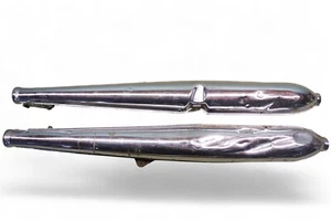 1965 1966 Honda CL160 CL 160 CB160 Silencer Chrome OEM Pipes Pair *2300A - Picture 1 of 11
