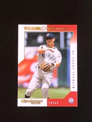 2003 Donruss Team Heroes "24th National" Embossed #525 Michael Young 3/5 - Image 1 of 2