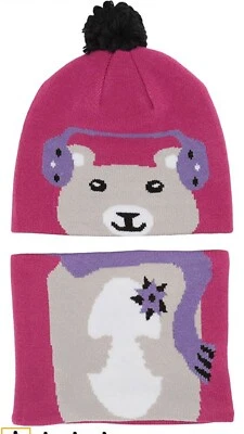 Conjunto de sombrero y polaina Columbia Girls Snow More Foto 1 de 4