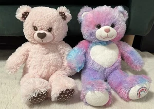 Build A Bear Workshop Bundle Furever Endless Hearts Valentine Tie Dye Plush - Picture 1 of 4