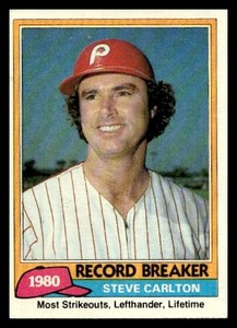1981 Topps #202 Steve Carlton Philadelphia Phillies Baseball card
