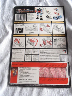 Transformers G1 Groove 1986 carte de blister / blister card !VERY RARE! - Photo 1/2