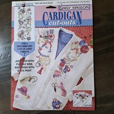 Easter Bunny Craft Fabric Applique No-Sew Daisy Kingdom Iron-On Garden Rabbits - Image 1 of 4