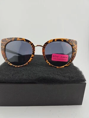 Gafas de sol de diseñador Betsey Johnson nuevas 100 % protección de lentes UV NUEVAS Foto 1 de 4