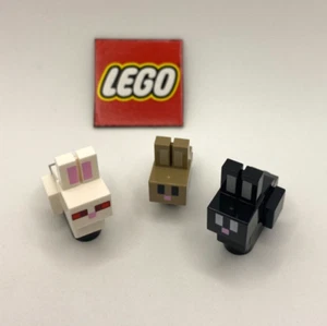 Lego Minecraft Rare Minifigure Lot - 3 Bunny Rabbit Types - Brand New! - Picture 1 of 3