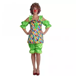 Clown Kostüm Betty für Damen Gr. 38-42 grün Zirkus Fasching - Bild 1 von 1