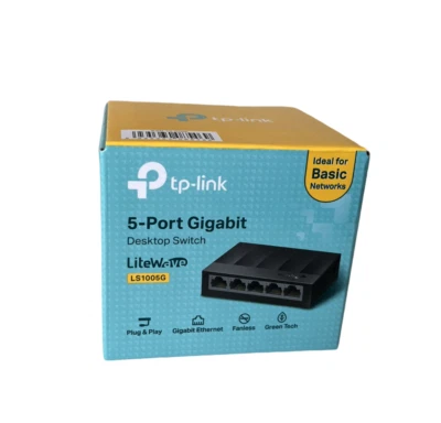 Lan Verteiler Switch TP-Link 5 Port Netzwerk  LS1005G LiteWave 1000Mbs - Bild 1 von 4