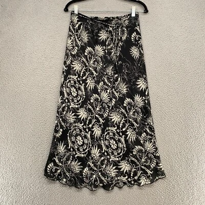 JKLA Midi Skirt Womens Medium Dark Fairy Grunge Whimsigoth Lettuce Hem Whimsical - Image 1 of 4