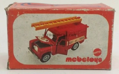 MEBETOYS 1:43 LAND ROVER POMPIERI A-74 MATTEL VINTAGE '70 NEW IN BOX CAR TOYS - Immagine 1 di 4