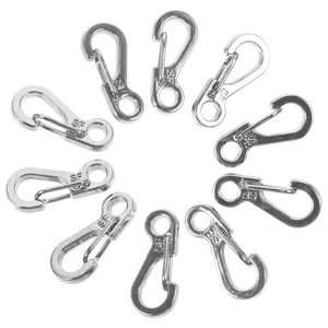  20 Piezas Accesorios Colgantes Mosquetón Clip Pequeño Doble Resorte Apertura Llavero - Imagen 1 de 12