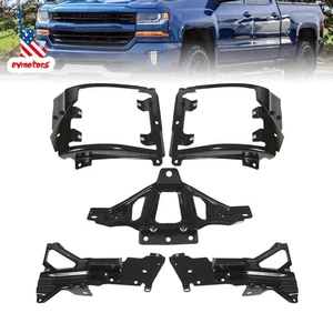 For Chevrolet Silverado 1500 Front Bumper Support & Mount Bracket Set 2016-2018 - Picture 1 of 9