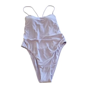 Victorias Secret Womens Sz XL One Piece Swimsuit Light Purple Terry Cloth NEW - Picture 1 of 6