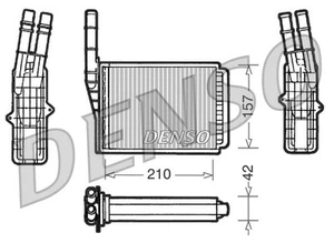 DRR23013 DENSO Intercambiador de Calor, Calefacción Interior para RENAULT - Imagen 1 de 1