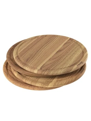 NEU & ORIGINALVERPACKT 4er-Set Massivholz-Teller/Schneidebretter aus Akazienholz - Bild 1 von 4