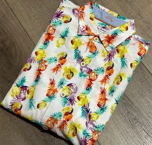 Tommy Bahama Veracruz Cay Pina Party Camp Hemd Herren Medium ~ gebraucht, in einwandfreiem Zustand - Bild 1 von 13