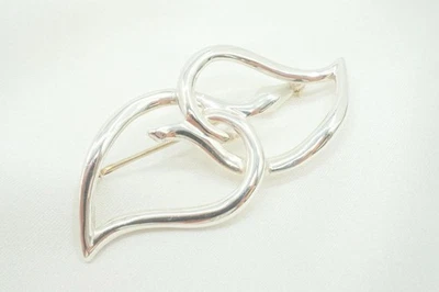 TIFFANY&Co. Acessório broche folha dupla SV925 prata 4394j - Imagem 1 de 4