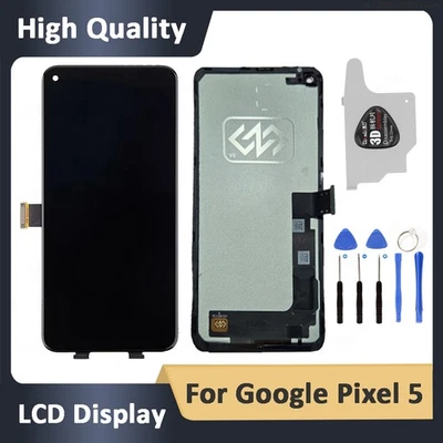 LCD Display For Google Pixel 5 TFT Touch Screen Digitizer Assembly with Frame - Image 1 of 4