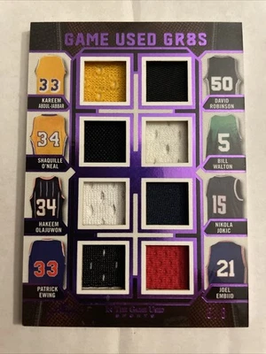2024 In The Game Usado Deportes "Juego Usado GR8S" 5/8 Shaq Jokic Embid Ewing Walton Foto 1 de 4