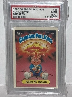 1985 Topps Garbage Pail Kids Series 1 Adam bomb   PSA 9 GPK OS1 First Series - Image 1 of 4