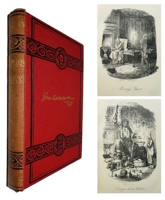 c1896 A CHRISTMAS CAROL by Charles Dickens & The Christmas Books ILLUSTRATED - Image 1 of 4