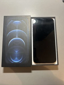 iPhone 12 Pro Unlocked Cracked Camera Pacific Blue 256 GB Excellent Condition. - Picture 1 of 3