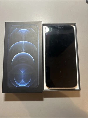 iPhone 12 Pro Unlocked Cracked Camera Pacific Blue 256 GB Excellent Condition. - Image 1 of 3