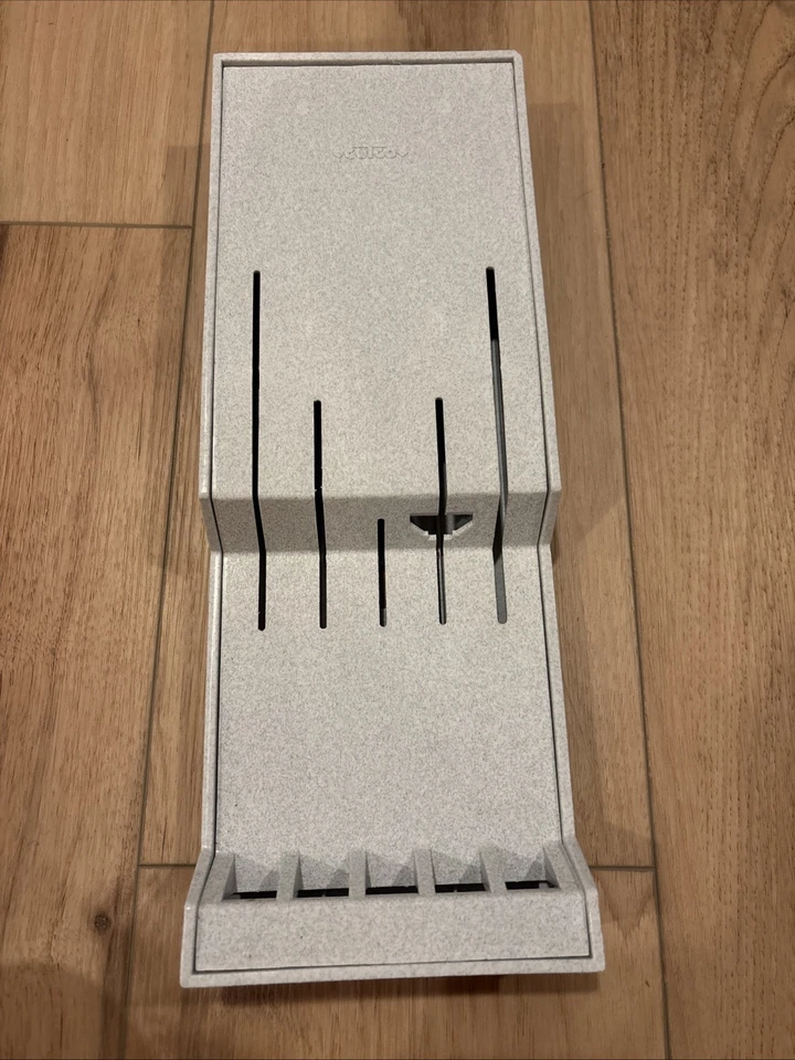 Vintage CUTCO Knife Fork Wall Mount Holder 5 Slot #1742 Tray Drawer Plastic