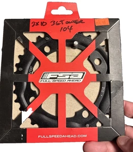 FSA Alloy MTB 36T Chainring, 104mm BCD 4-Bolt  Black - 380-0636F - Picture 1 of 2