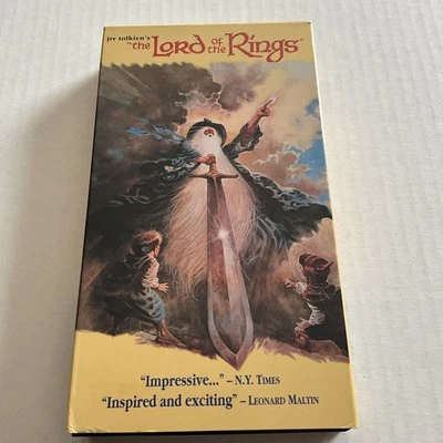 The Lord of the Rings (VHS, 1993) Animated Cartoon JRR Tolkien's - Image 1 of 3